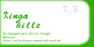 kinga wille business card